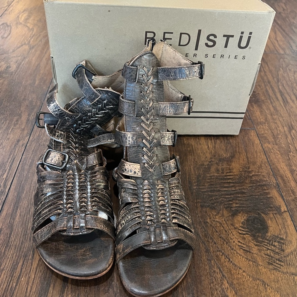 Bed Stu Brown Gladiator Sandals
